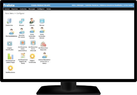 opciones de configuracion