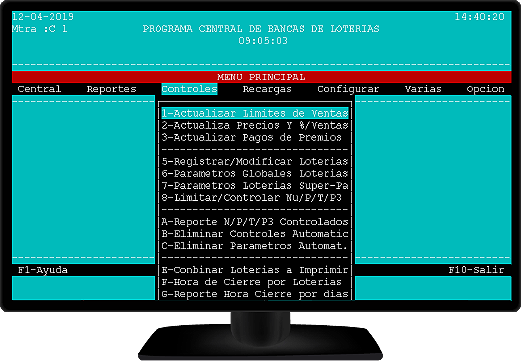 opciones de controles en consola